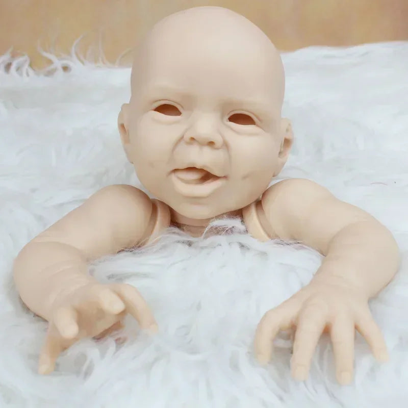 50CM 20 Inch Vinyl Silicone Reborn Accessories DIY Hani White Kit Fresh Color Soft Color Un Un Smiling Doll Baby Part