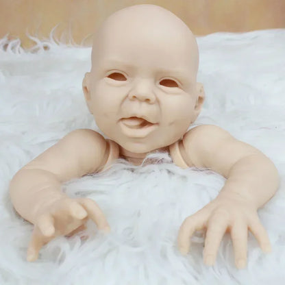 50CM 20 Inch Vinyl Silicone Reborn Accessories DIY Hani White Kit Fresh Color Soft Color Un Un Smiling Doll Baby Part