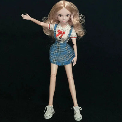 60cm Doll Blinking Eyes Winking Eyes Doll 1/3 BJD Doll with clothes Kids Girls Dolls Toy Gift
