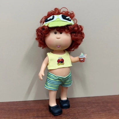 Cute 24cm Spanish Mia Potato Doll With Fashion Clothes Accessories Vinyl Doll Pretend Play Dress Up Toy Girls Festival Gift
