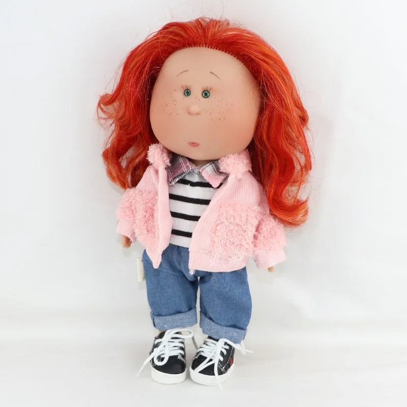 Spanish Potato Doll Shoes Vinyl Doll Small Eyes Interchangeable Clothes Doll Accessories Set Retro Imported Gift Only Clothe