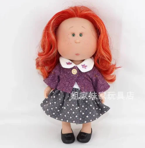 Spanish Potato Doll Shoes Vinyl Doll Small Eyes Interchangeable Clothes Doll Accessories Set Retro Imported Gift Only Clothe