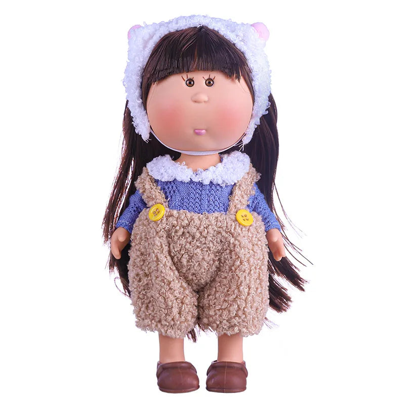 24cm Mia Potato Doll with Clothes, Cute Plush Dress Up Doll, Spanish Style Collectible Figure Gift