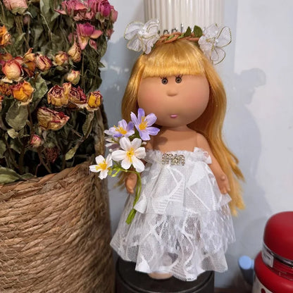 24cm Spanish Mia Potato Doll Clothes Handmade Wearable Replacement Outfits Diy Dress Up For Waldorf Style Stuffed Dolls