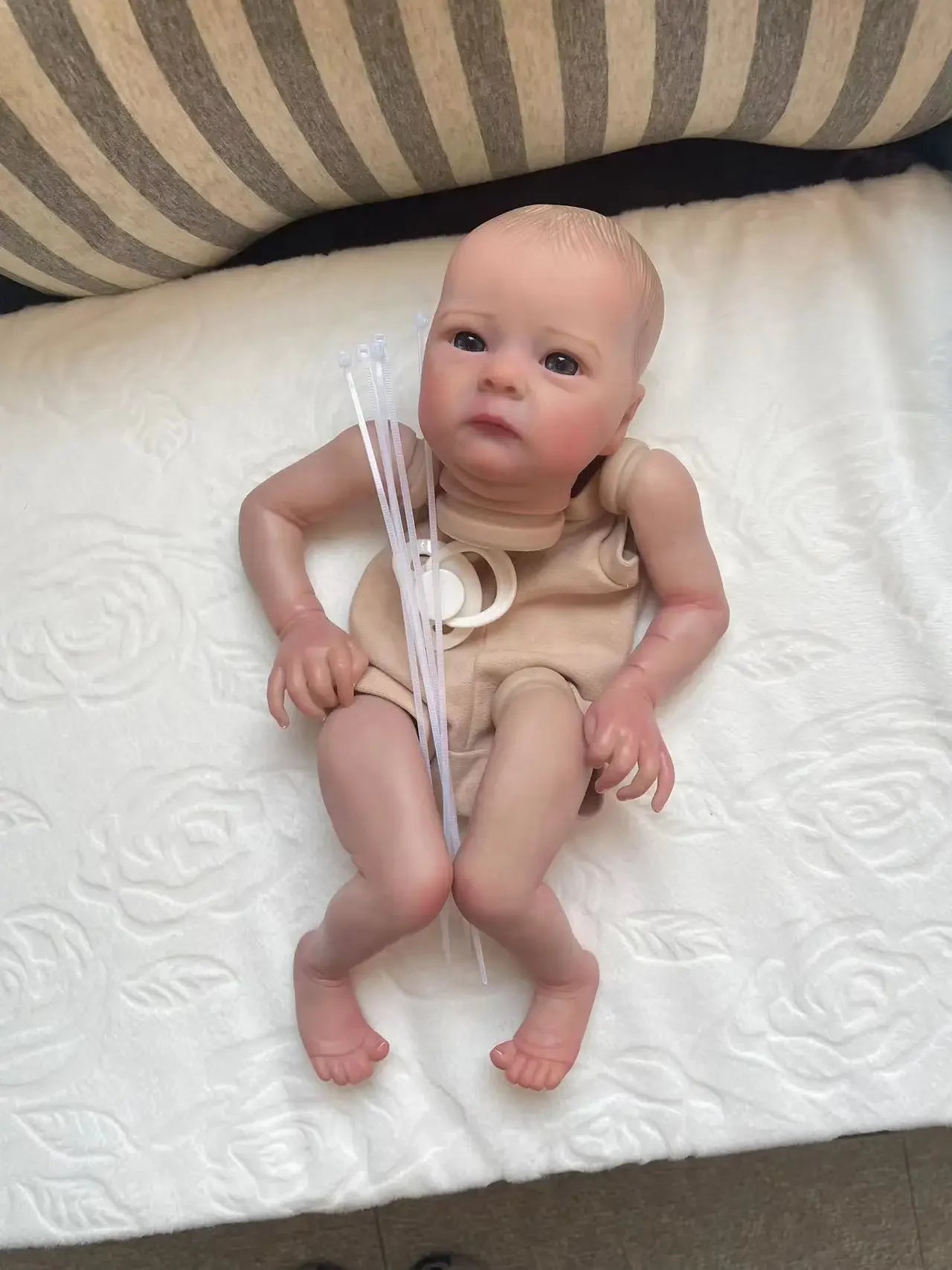 16 Inches Tink Reborn Doll DIY Kit Vinyl Already Painted Unfinished Doll painting hair Contains cloth body