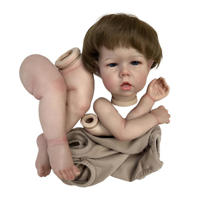 27Inch Liam Bebe Reborn Doll Kits Handmade Painted Realistic Soft Vinyl Reborn Baby Doll Kits Bebé Reborn