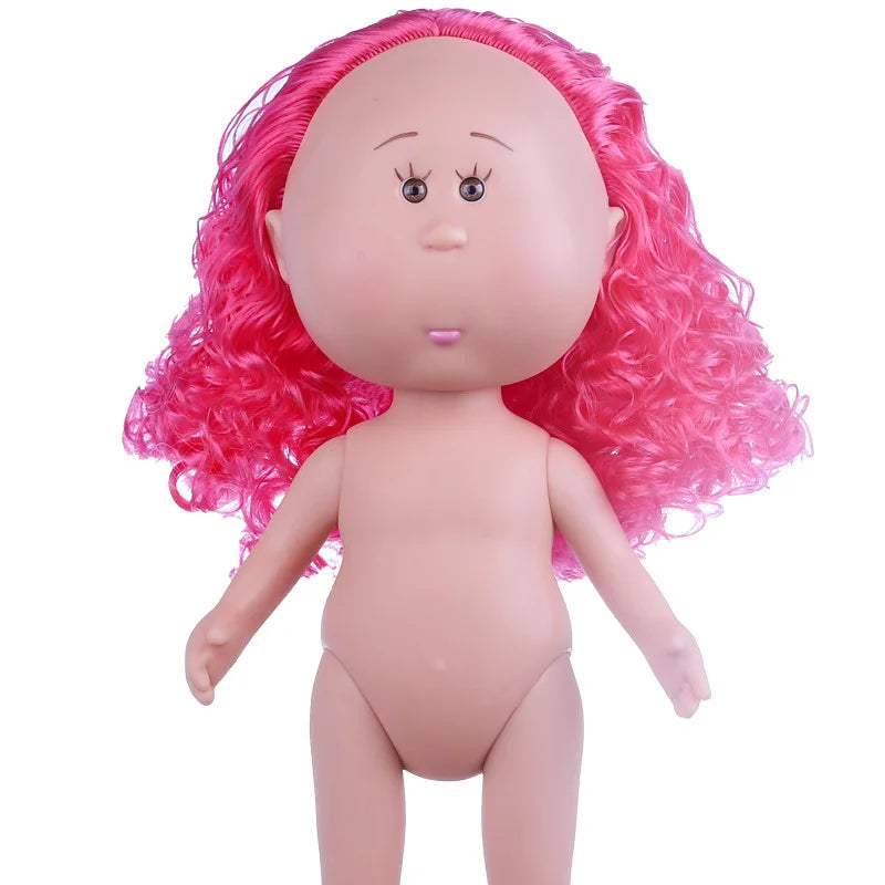 New 24cm Spanish Mia Potato Doll Set Diy Dress Up Vinyl Doll Action Figure Curly Hair Red Hair Black Hair Ornaments Girl  Toy