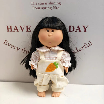 For 24cm Mia Spanish Potato Doll Clothes Outfit Set Knitted Sweater Shoes Skirt Overalls Dress For Mia Doll Dress Up Accessories