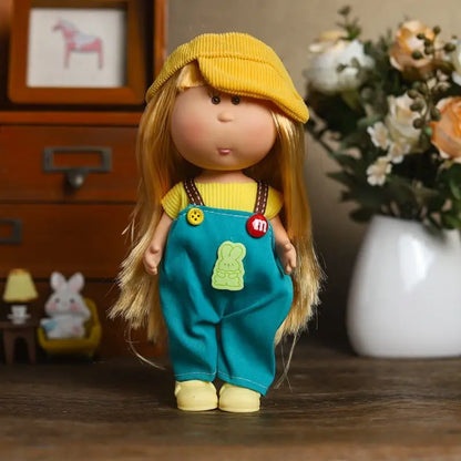 Hot 24CM Mia Spanish Potato Doll Outfit Sets Cute Dress Hat Overalls Clothes Accessories For Little Girls  Birthday Gift Toy