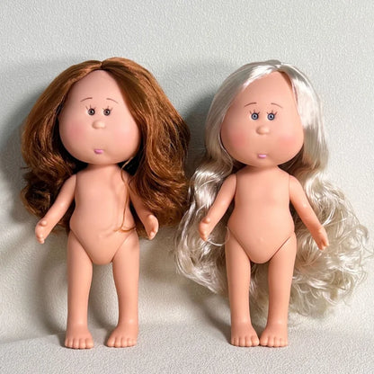 24cm Mia Potato Doll 5-Jointed 1/6 Vinyl Body European American Potato Doll Diy Dress Up Doll Action Figure Girl Toy Accessories