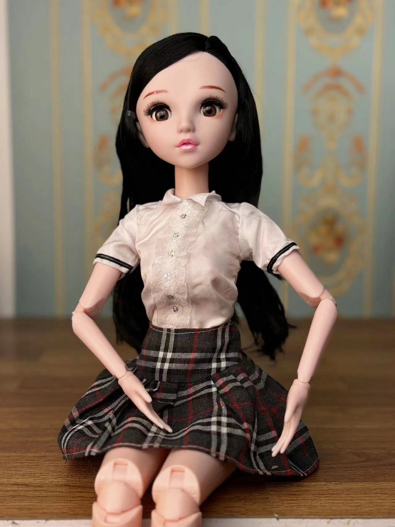 60cm Doll Blinking Eyes Winking Eyes Doll 1/3 BJD Doll with clothes Kids Girls Dolls Toy Gift