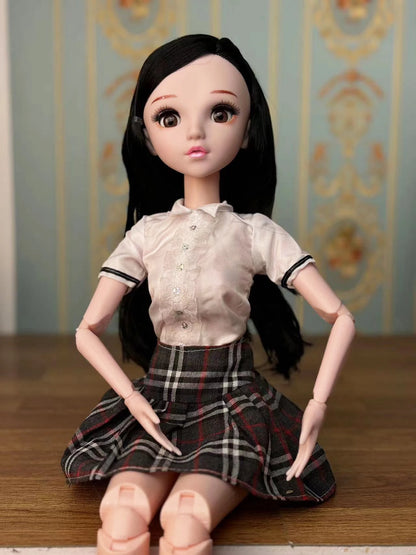 60cm Doll Blinking Eyes Winking Eyes Doll 1/3 BJD Doll with clothes Kids Girls Dolls Toy Gift