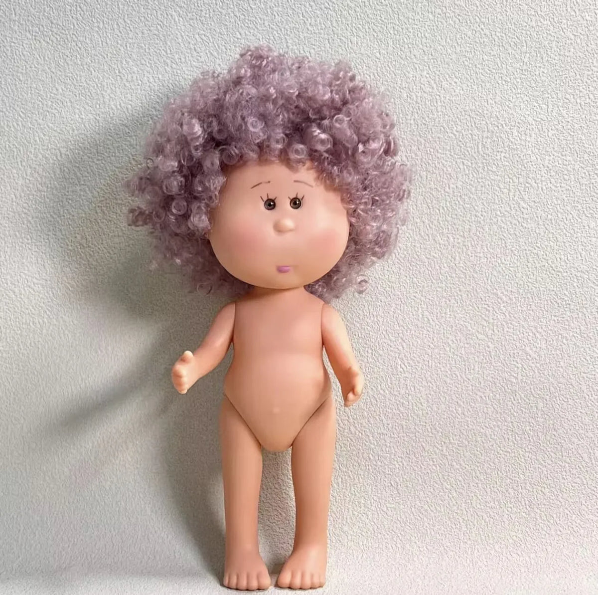 Authentic 24cm Spanish Mia Potato BJD Doll Vinyl Nude Doll With Black Long Hair For Girls Kids Play Collectible Figure