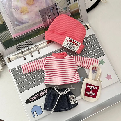 For 24cm Spanish Potato Doll Mia Clothes Set，Cartoon Casual Daily Dress Up Vinyl Doll Accessories Decoration Girl Toy Gifts