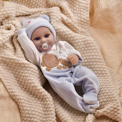 16 Inch 40cm Reborn Baby Dolls Maddie Soft Vinyl Realistic Bebe Reborn Doll Toys Lifelike Baby Dolls Adorable Reborn Toy