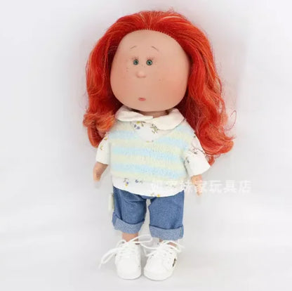 Spanish Potato Doll Shoes Vinyl Doll Small Eyes Interchangeable Clothes Doll Accessories Set Retro Imported Gift Only Clothe