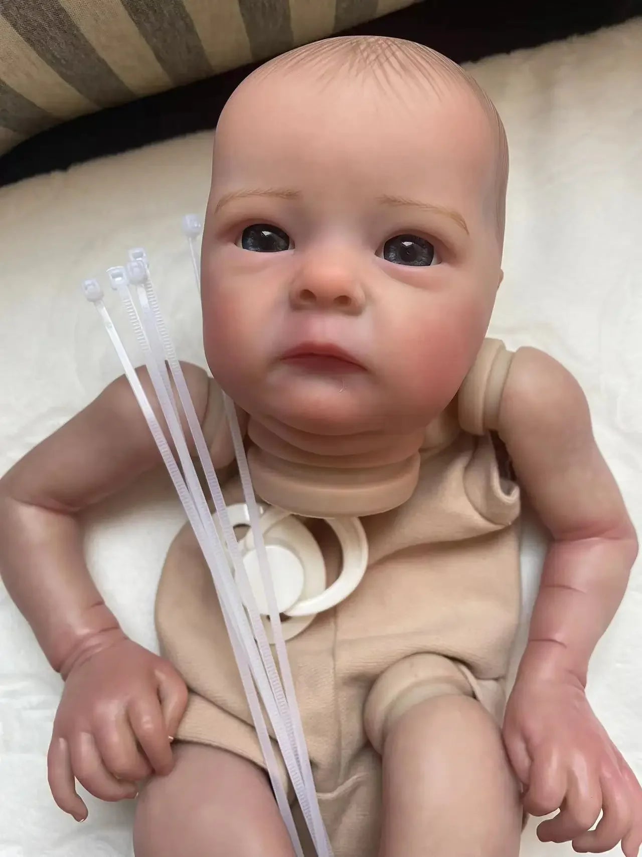 16 Inches Tink Reborn Doll DIY Kit Vinyl Already Painted Unfinished Doll painting hair Contains cloth body