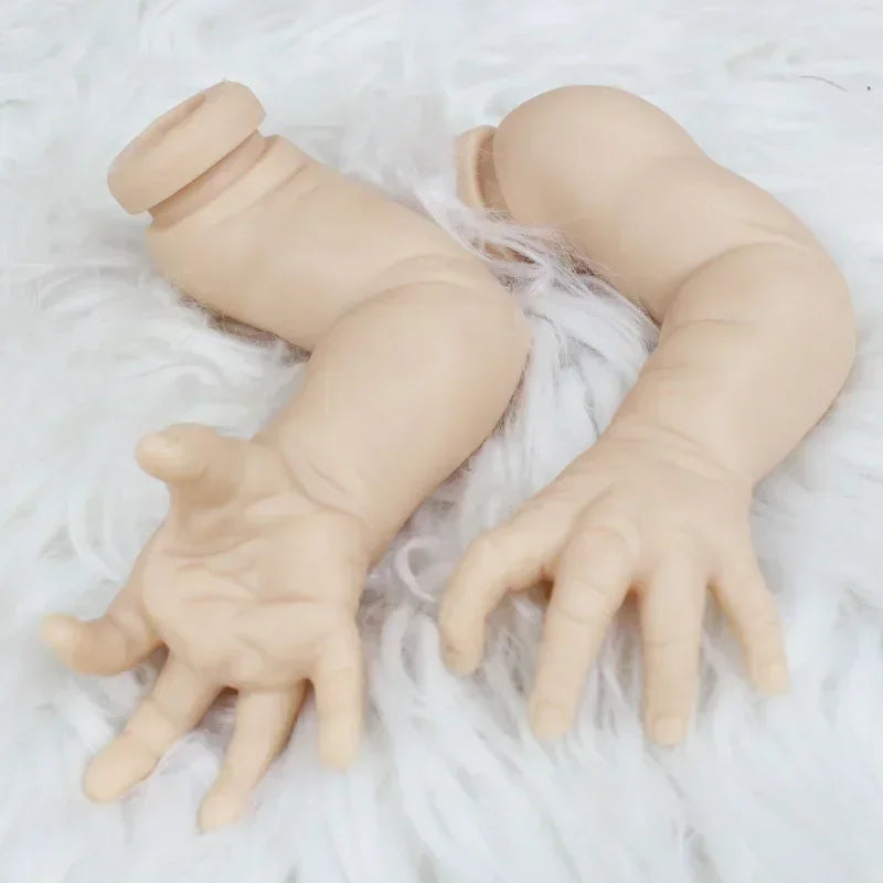 50CM 20 Inch Vinyl Silicone Reborn Accessories DIY Hani White Kit Fresh Color Soft Color Un Un Smiling Doll Baby Part