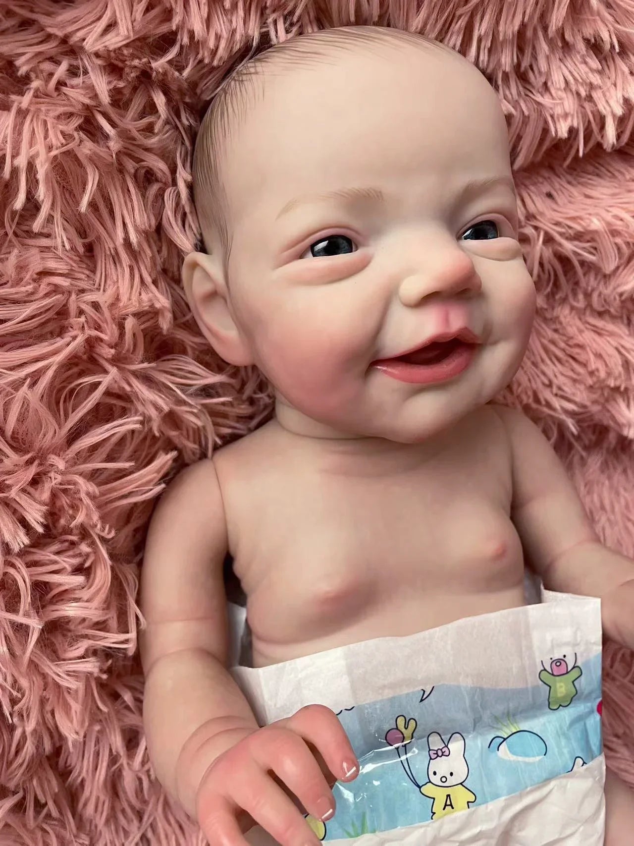 19Inch Charlie Full Body Vinyl Reborn Baby With 3D Skin Visible Veins Lifelike Soft Touch Christmas Gift for Children