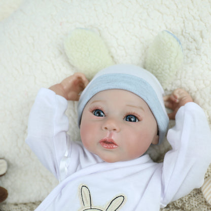 18Inch Full Body Vinyl Reborn Girl and Boy Bebe Washable 3D Paint Skin Visible Veins Newborn Handmade Reborn Toys Christmas Gift