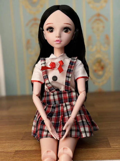 60cm Doll Blinking Eyes Winking Eyes Doll 1/3 BJD Doll with clothes Kids Girls Dolls Toy Gift