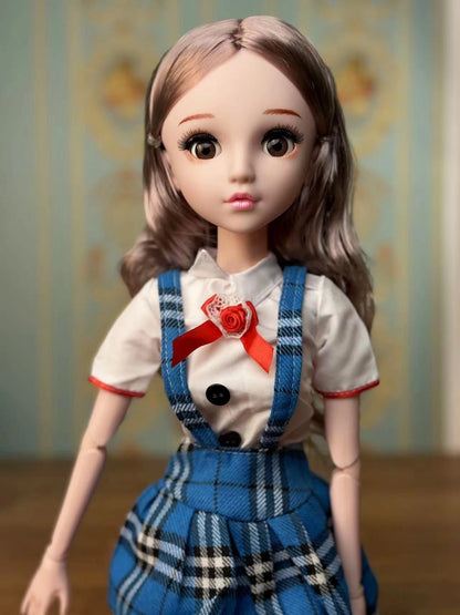 60cm Doll Blinking Eyes Winking Eyes Doll 1/3 BJD Doll with clothes Kids Girls Dolls Toy Gift