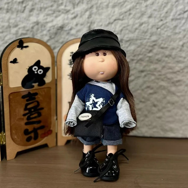 Mia Spanish Potato Doll 24cm BJD6 Handmade Waldorf DIY Replacement Clothes Outfits Girls Kids Fashion Toy Gift