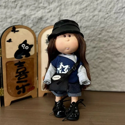 Mia Spanish Potato Doll 24cm BJD6 Handmade Waldorf DIY Replacement Clothes Outfits Girls Kids Fashion Toy Gift