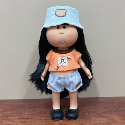 Cute 24cm Spanish Mia Potato Doll With Fashion Clothes Accessories Vinyl Doll Pretend Play Dress Up Toy Girls Festival Gift