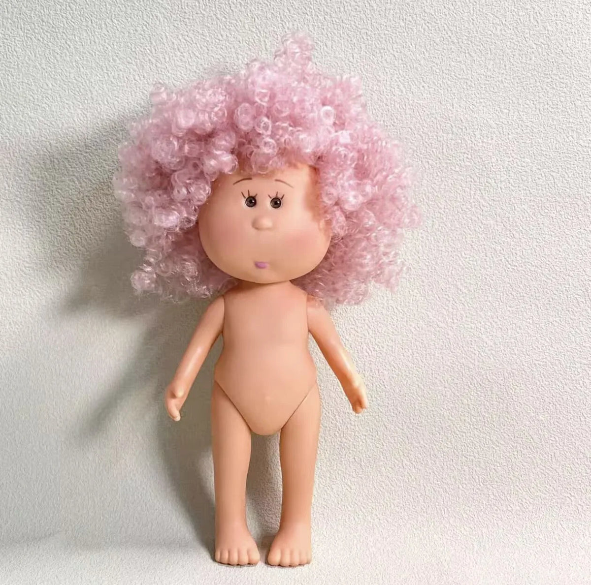 Authentic 24cm Spanish Mia Potato BJD Doll Vinyl Nude Doll With Black Long Hair For Girls Kids Play Collectible Figure