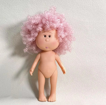 Authentic 24cm Spanish Mia Potato BJD Doll Vinyl Nude Doll With Black Long Hair For Girls Kids Play Collectible Figure