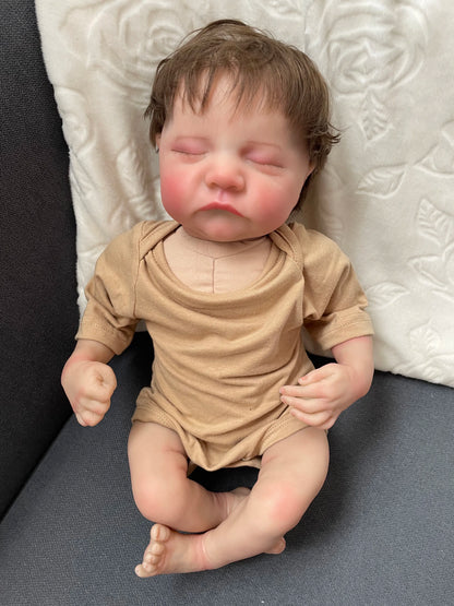 19inch Levi Reborn Bebe Two Versions Soft Body and Full Body Silicone High Quality Handmade Assembling Dolls Toys for Girl