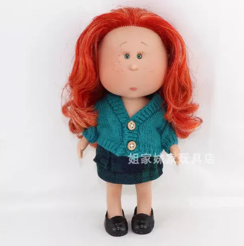 Spanish Potato Doll Shoes Vinyl Doll Small Eyes Interchangeable Clothes Doll Accessories Set Retro Imported Gift Only Clothe
