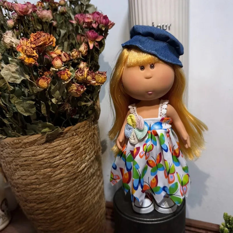 For 24cm Spanish Mia Potato Doll Clothes Wearable Dopamine Ornaments Outfits Set Diy Dress Up For Waldorf Style Stuffed Dolls