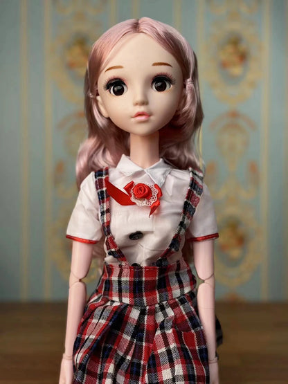 60cm Doll Blinking Eyes Winking Eyes Doll 1/3 BJD Doll with clothes Kids Girls Dolls Toy Gift