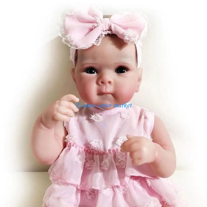090B 19inch Newborns Baby Girl Doll in Vinyls Perfect for Parent Child Interaction