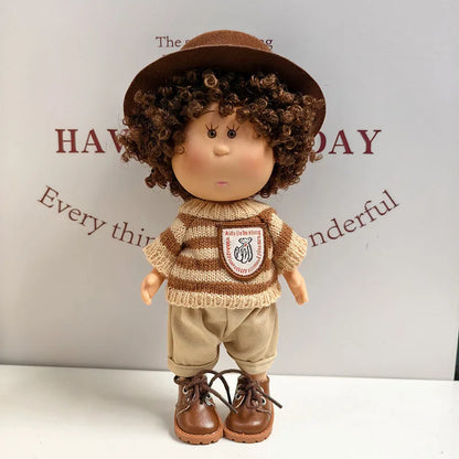 For 24cm Mia Spanish Potato Doll Clothes Outfit Set Knitted Sweater Shoes Skirt Overalls Dress For Mia Doll Dress Up Accessories