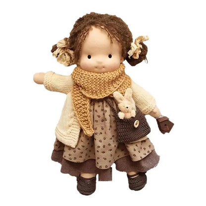 Waldorf Doll Handmade Mini Dress Up Dolls Mini Cute Native Enamel Doll Kawaii Soft Stuffed Plush Toys Girl Kids Birthday Gift