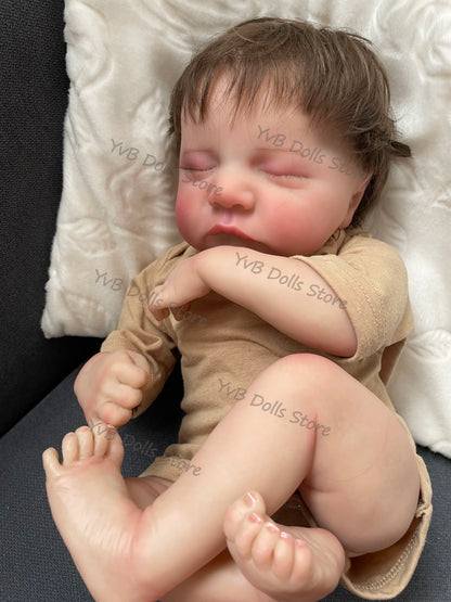 19inch Levi Reborn Bebe Two Versions Soft Body and Full Body Silicone High Quality Handmade Assembling Dolls Toys for Girl