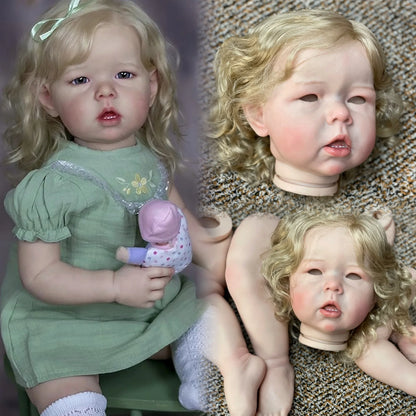 27Inch Liam Bebe Reborn Doll Kits Handmade Painted Realistic Soft Vinyl Reborn Baby Doll Kits Bebé Reborn