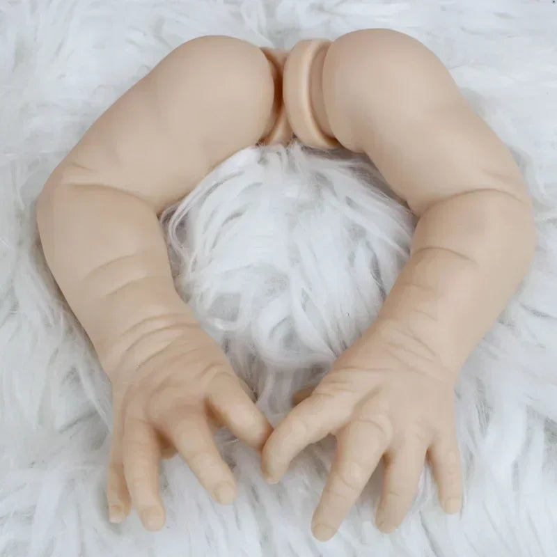 50CM 20 Inch Vinyl Silicone Reborn Accessories DIY Hani White Kit Fresh Color Soft Color Un Un Smiling Doll Baby Part