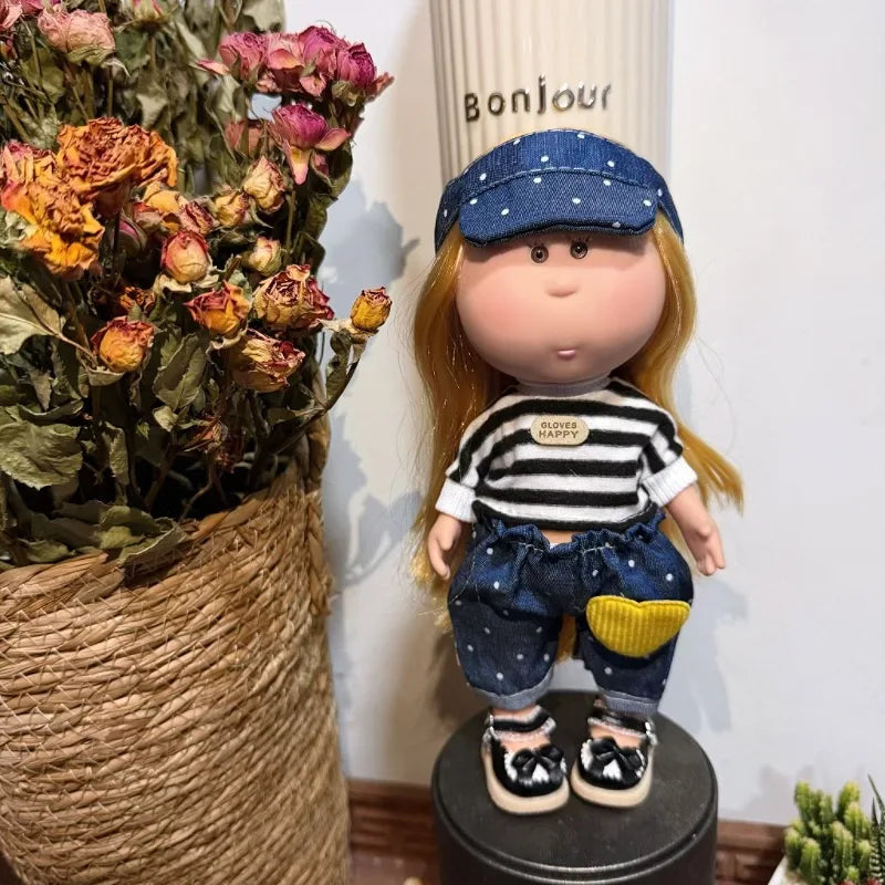 For 24cm Spanish Mia Potato Doll Clothes Wearable Dopamine Ornaments Outfits Set Diy Dress Up For Waldorf Style Stuffed Dolls