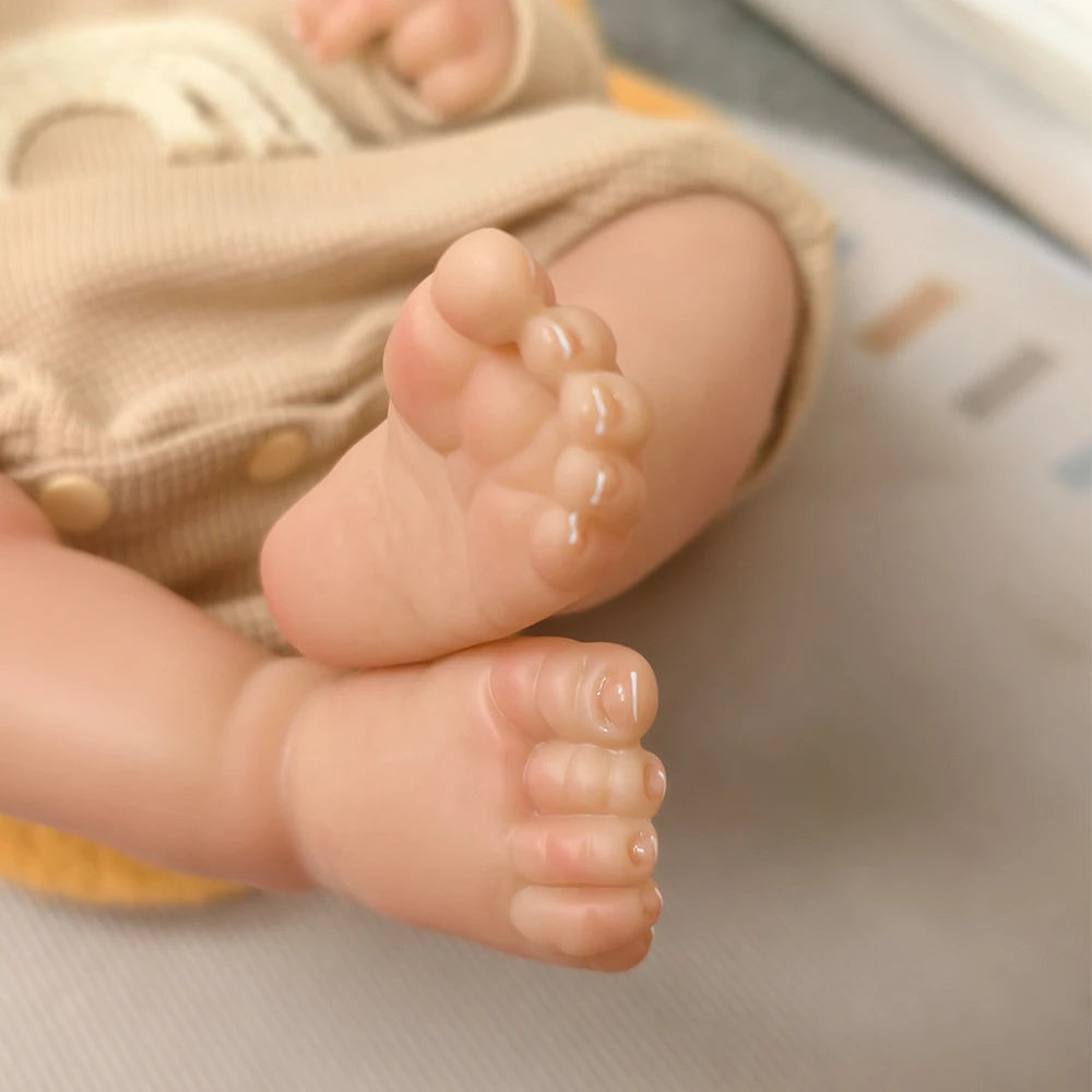 48cm Reborn Baby Doll Vinyl Body Lifelike Hand Rooted Hair Reborn Dolls Lovely Baby Doll Gift For Children