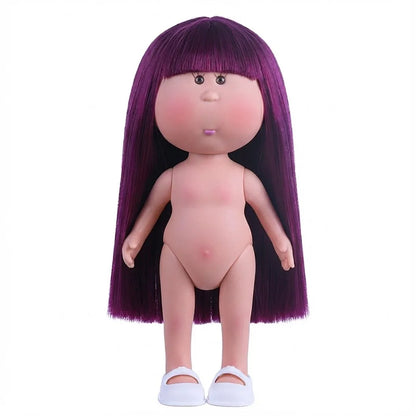 24cm Spanish Potato Mia Doll 5-Jointed 1/6 Vinyl Body DIY Long Hair Curly Hair Dress Up Doll Accessories Toys Gift For Girl