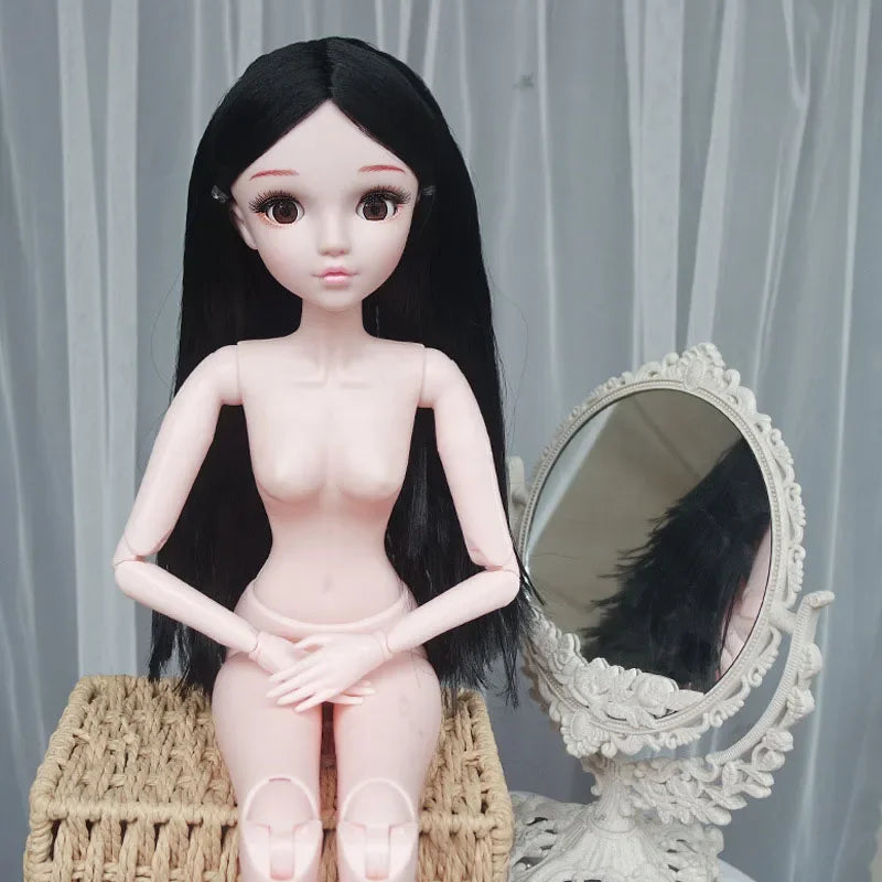 60cm Doll Blinking Eyes Winking Eyes Doll 1/3 BJD Doll with clothes Kids Girls Dolls Toy Gift