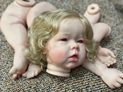 27Inch Liam Bebe Reborn Doll Kits Handmade Painted Realistic Soft Vinyl Reborn Baby Doll Kits Bebé Reborn
