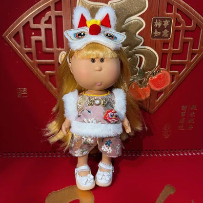 For 24cm Spanish Mia Potato Doll Clothes Wearable Dopamine Ornaments Outfits Set Diy Dress Up For Waldorf Style Stuffed Dolls