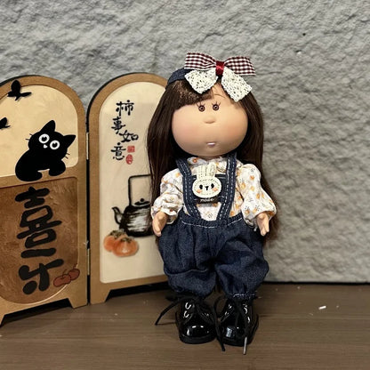 Mia Spanish Potato Doll 24cm BJD6 Handmade Waldorf DIY Replacement Clothes Outfits Girls Kids Fashion Toy Gift
