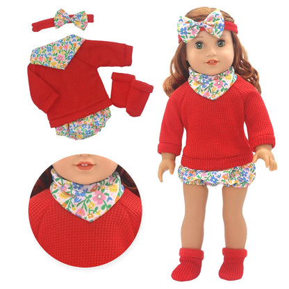 Doll Clothes for 43cm Born Baby Doll Cute 43cm Newborn Doll Accessories Festival Birthday Gift Doll Down Coat Children Toys Wear