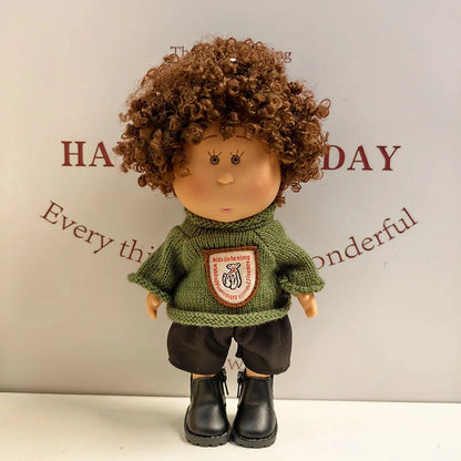 For 24cm Mia Spanish Potato Doll Clothes Outfit Set Knitted Sweater Shoes Skirt Overalls Dress For Mia Doll Dress Up Accessories